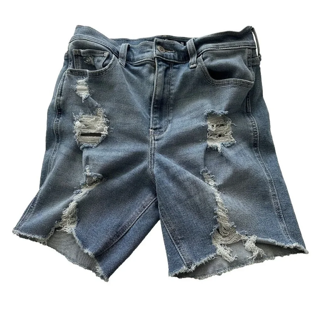 Hollister Bermuda Shorts Ultra High-Rise Stretch Vintage Soft Size 7/28 Waist - Picture 1 of 7